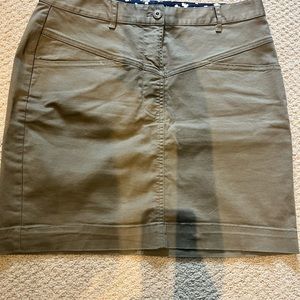 Brooks Brothers army green skirt.